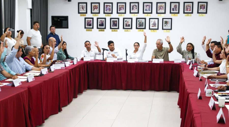 Ana Paty Peralta durante la sesión del COPLADEMUN.