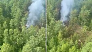 Restos del avión de Angara Airlines encontrados en Amur, Rusia.