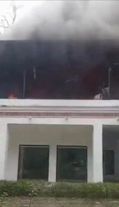 El rancho de Jaime Rodríguez Calderón tras el ataque.