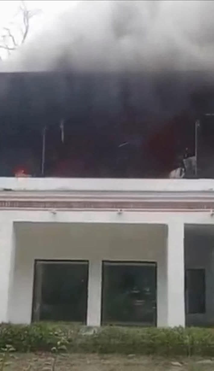 El rancho de Jaime Rodríguez Calderón tras el ataque.