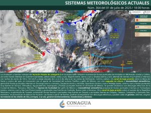 Lluvias torrenciales en Michoacán debido al huracán Flossie.