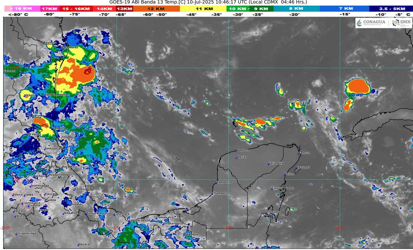 Onda tropical en el Caribe.