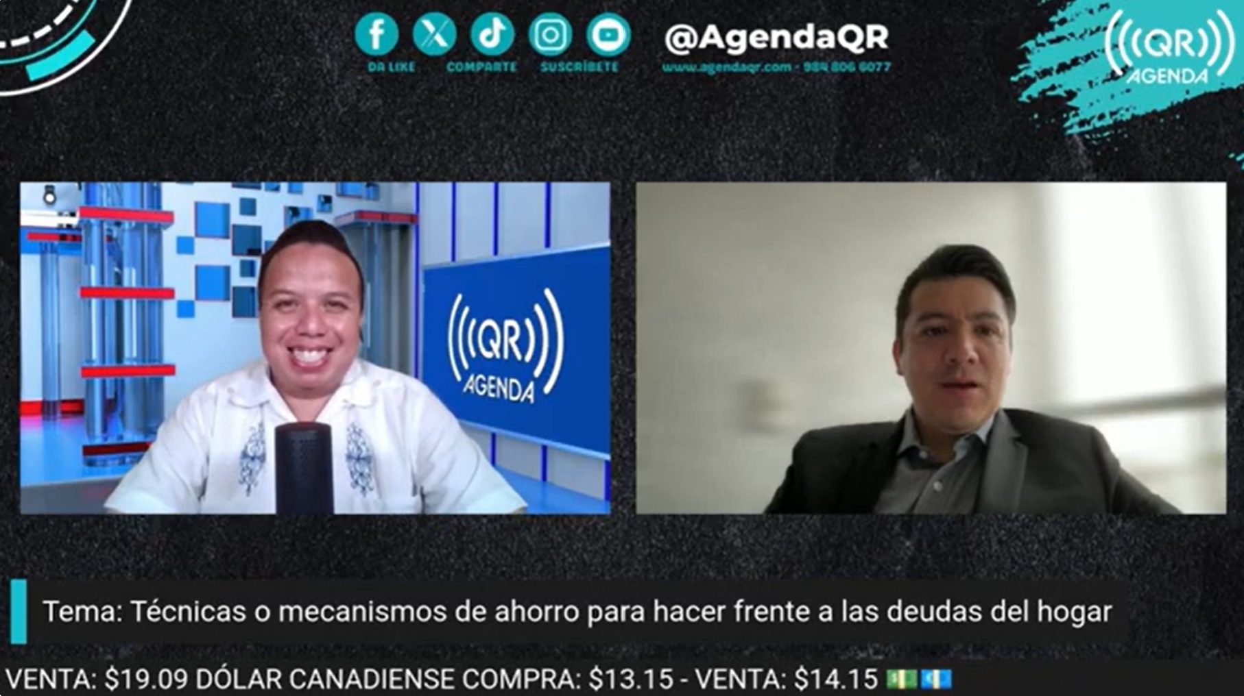 El Contador Público Édgar Alejandro Romero León, del Colegio de Contadores Públicos de México, compartió en entrevista exclusiva con Agenda QR, técnicas de ahorro y finanzas personales para enfrentar las deudas del hogar.