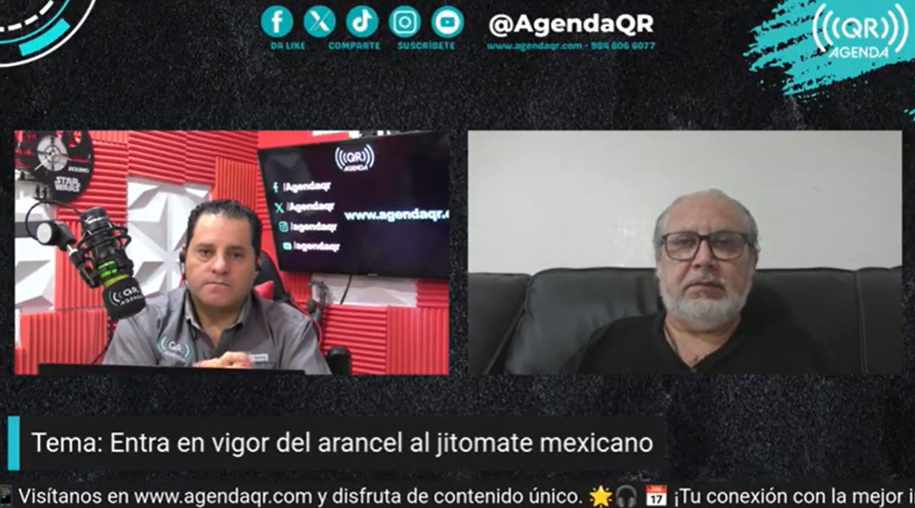 El Ing. Ramsés Pech, analista económico, explicando el impacto del fin del T-MEC.