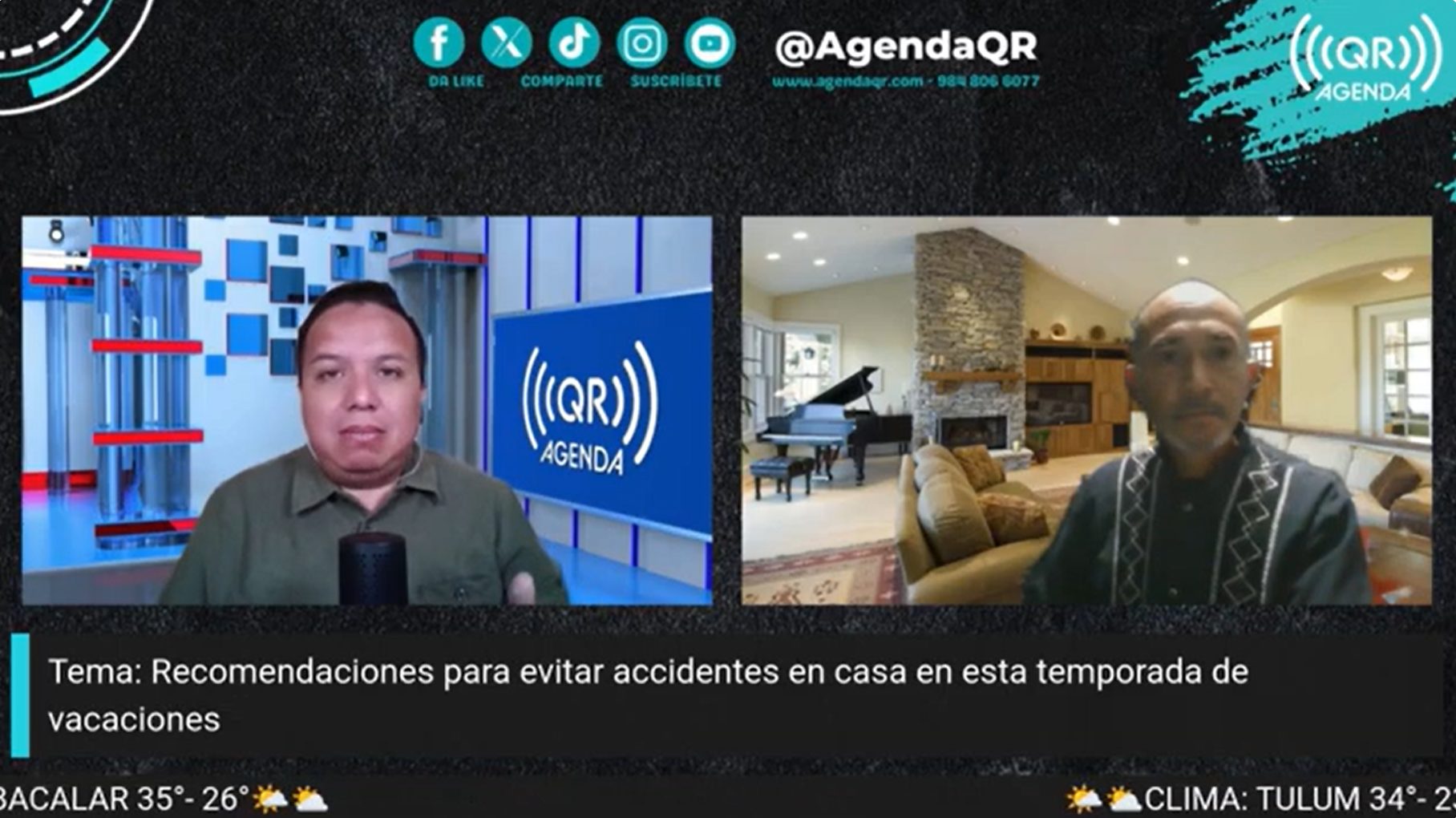 Los accidentes en casa aumentan en vacaciones de verano, advirtió Jonathan Hermida Sosa de AIMCSE México en entrevista exclusiva para Agenda QR.