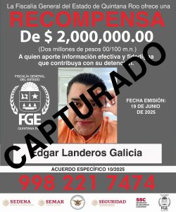 La Fiscalía y la Guardia Nacional colaboran para la captura de Edgar “N”.
