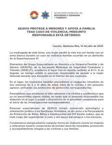 Elementos de GEAVIG resguardaron a los hijos de la víctima tras el ataque.