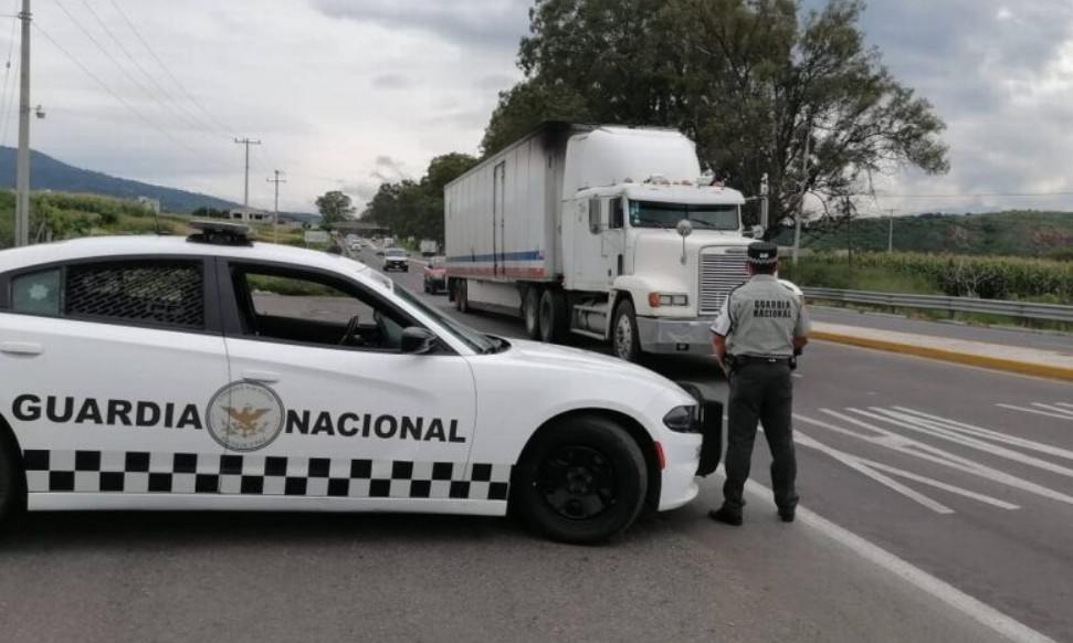 "Despliegue de la Guardia Nacional en la autopista México–Querétaro."