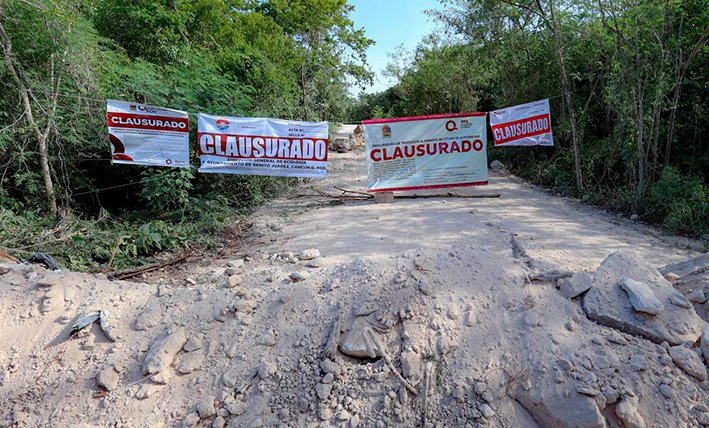 El municipio de Benito Juárez clausuró el megadesarrollo irregular 'Cataluña' en la Carretera Federal Cancún-Mérida por falta de permisos.