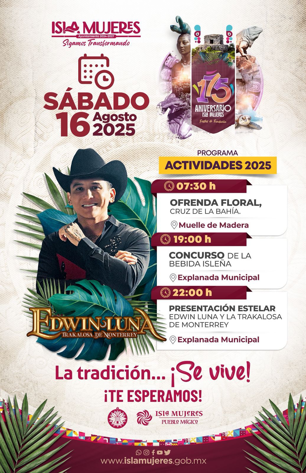 La Presidenta Atenea Gómez presenta el programa de las Fiestas de Fundación 2025.