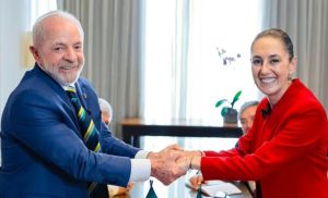 La presidenta Claudia Sheinbaum Pardo informa sobre los avances en la relación bilateral con Brasil desde Palacio Nacional.