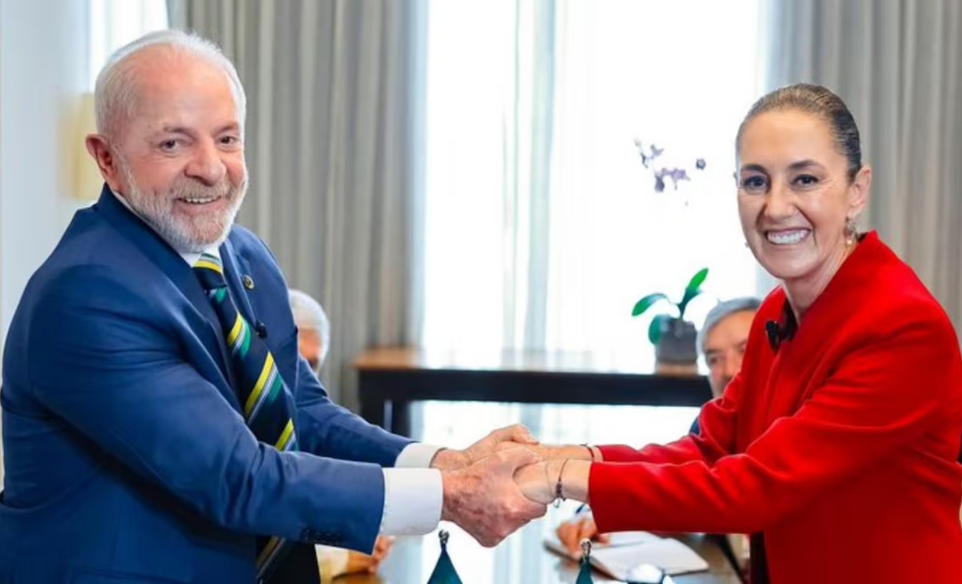 La presidenta Claudia Sheinbaum Pardo informa sobre los avances en la relación bilateral con Brasil desde Palacio Nacional.
