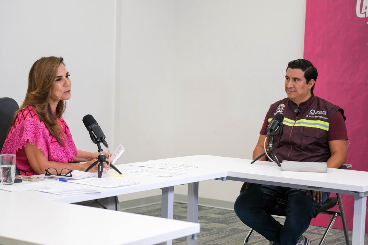 Mara Lezama en el programa "La Voz del Pueblo".