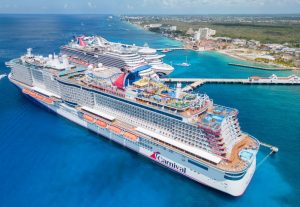 "Vista del puerto de Cozumel."