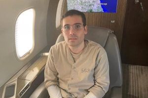 "Ovidio Guzmán López en la corte."