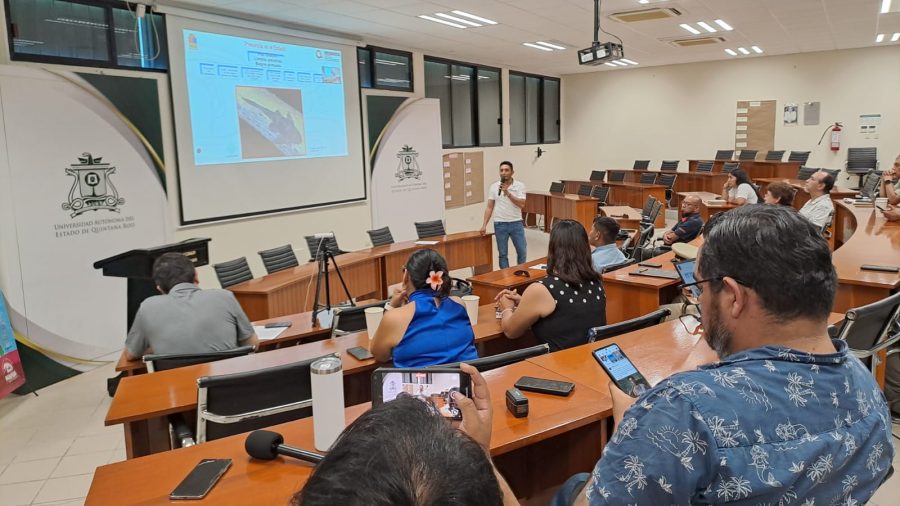 Participantes en la reunión del IBANQROO sobre el pez diablo.