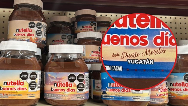 Nutella comete error geográfico. La identidad turística de Quintana Roo se ve afectada al ubicar a Puerto Morelos en Yucatán.