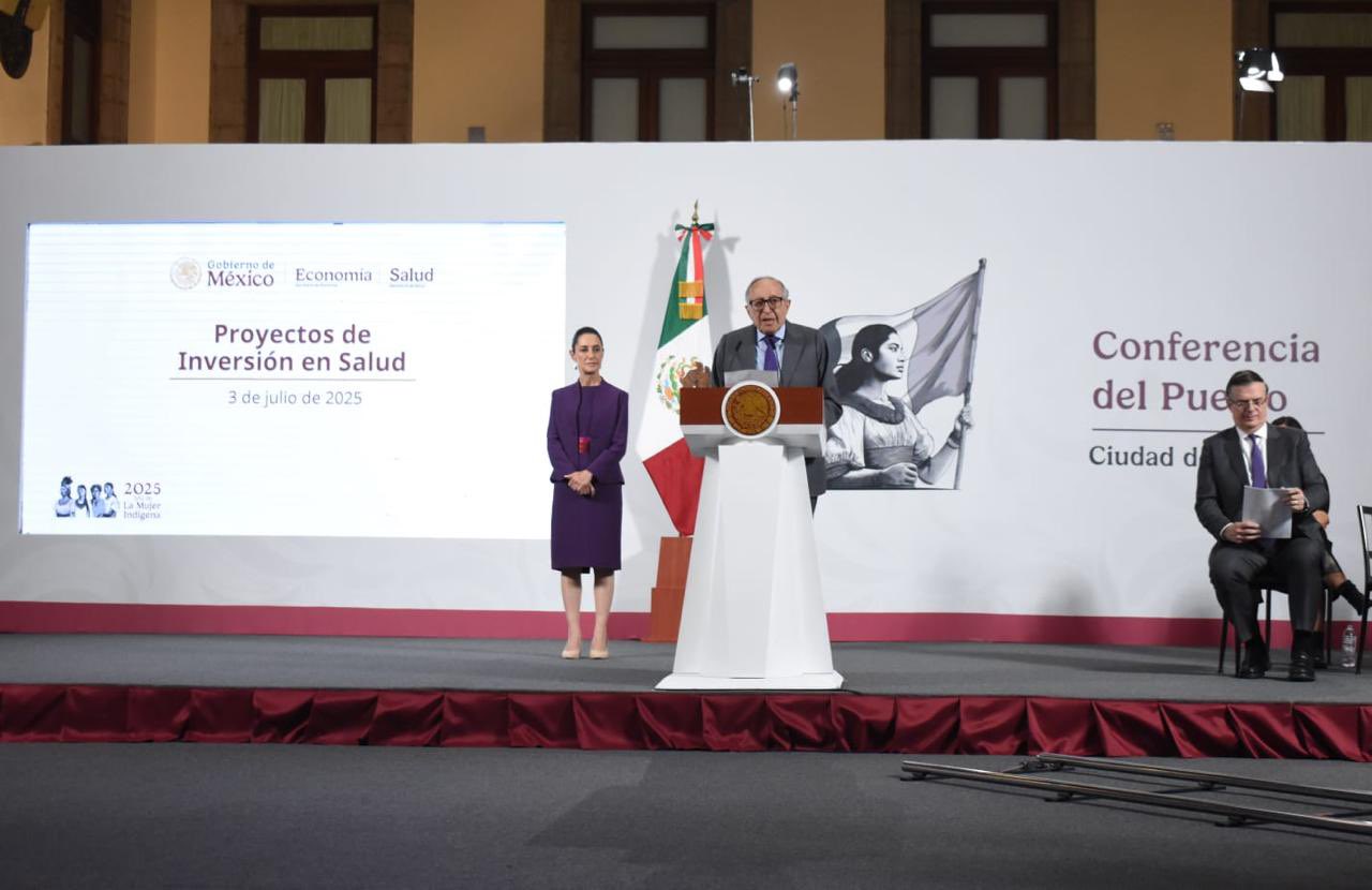 El Gobierno federal presenta inversiones en el sector salud.