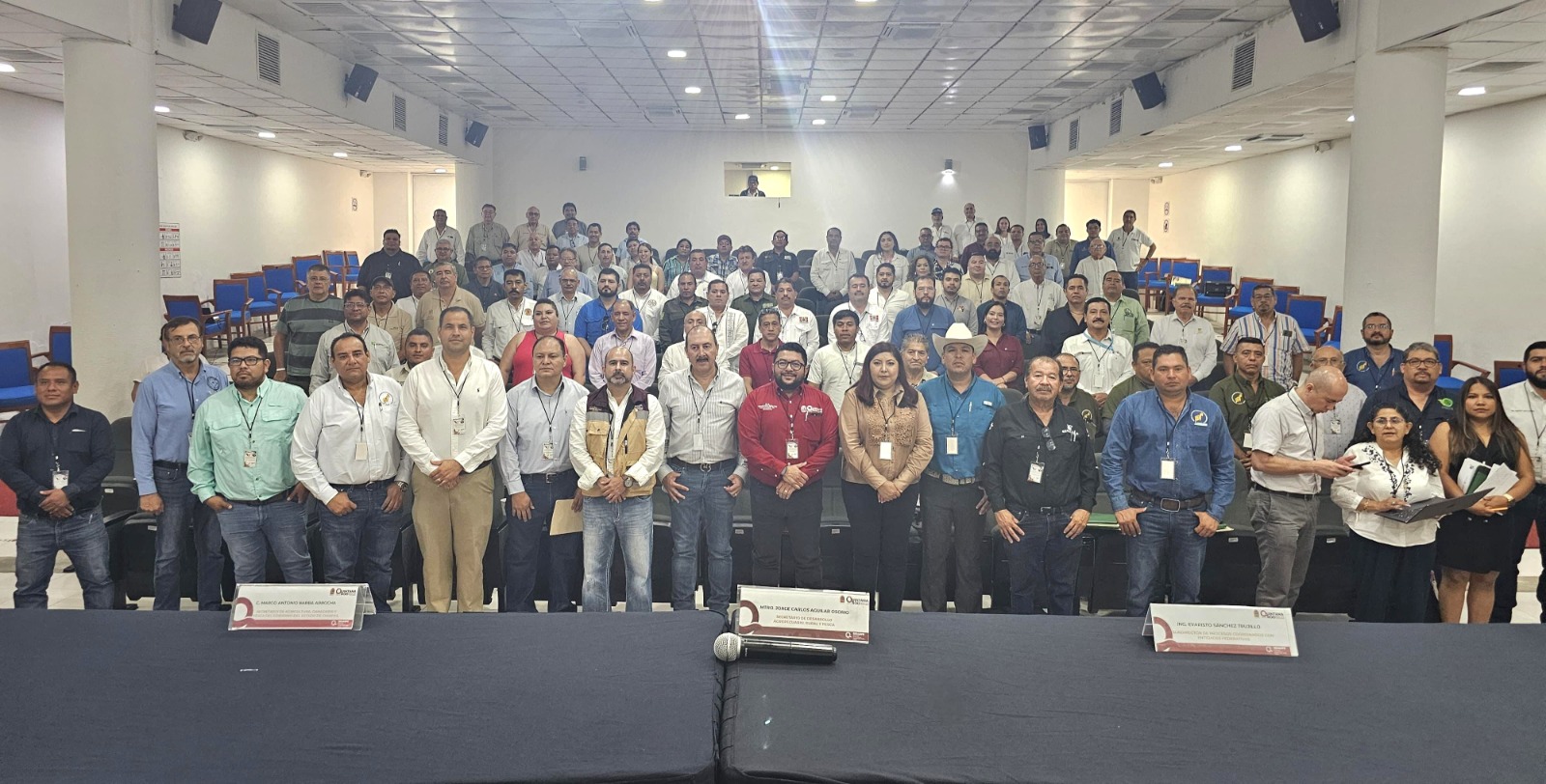 Especialistas reunidos en Cancún para la Tercera Reunión Nacional de Coordinadores de Movilización Agropecuaria, un impulso a la sanidad agropecuaria.