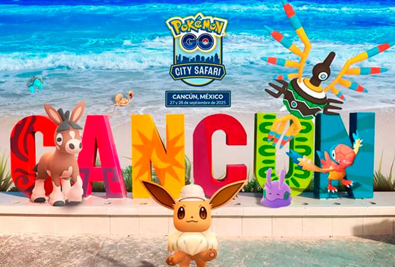 Cancún acogerá el “City Safari” de Pokémon Go, esperando miles de gamers y gran derrama económica, impulsando el turismo de videojuegos.
