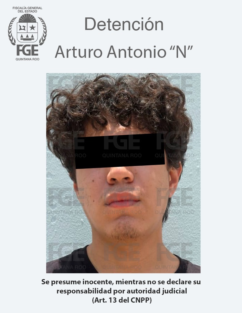 La FGE de Quintana Roo detiene en Mérida a Arturo Antonio “N”, implicado en violación y tentativa de feminicidio.