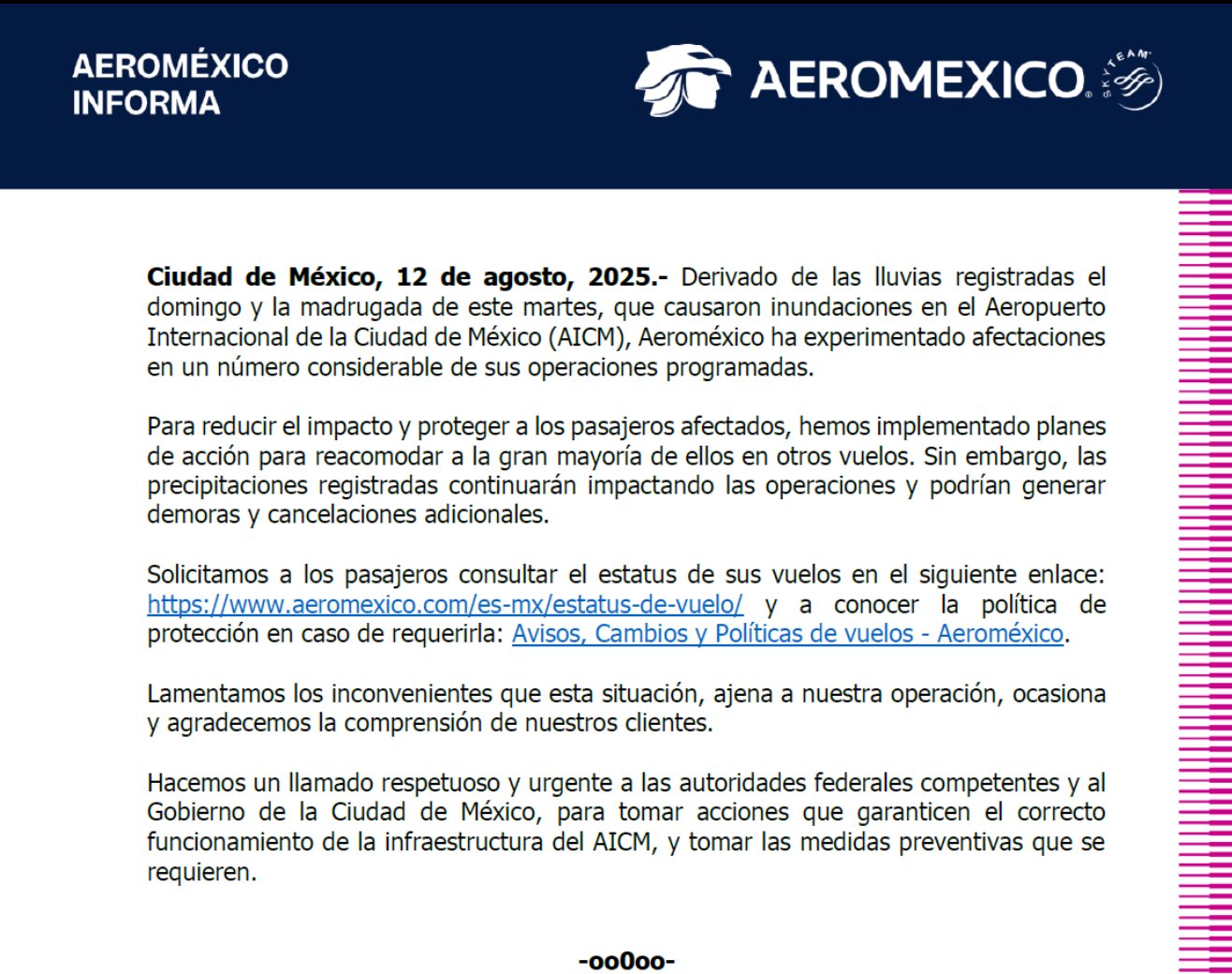 Una vista aérea del Aeropuerto Internacional de la Ciudad de México (AICM) afectado por las inundaciones.