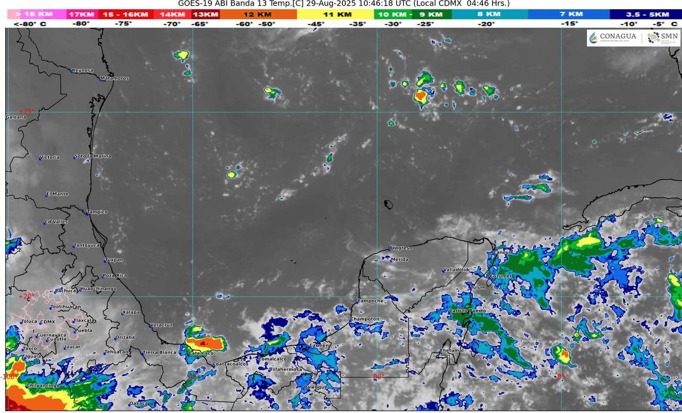 Las nubes se incrementarán durante el día, provocando lluvias en varias zonas del estado.