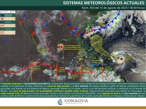 Las lluvias acompañadas de vientos fuertes son la constante hoy en el estado.
