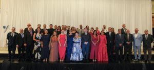 La gobernadora Mara Lezama Espinosa en la ceremonia de Toma de Compromiso de la nueva dirigencia de Coparmex Quintana Roo.