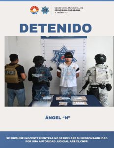 Agentes de la Secretaría Municipal de Seguridad Ciudadana y Tránsito de Benito Juárez durante un patrullaje.