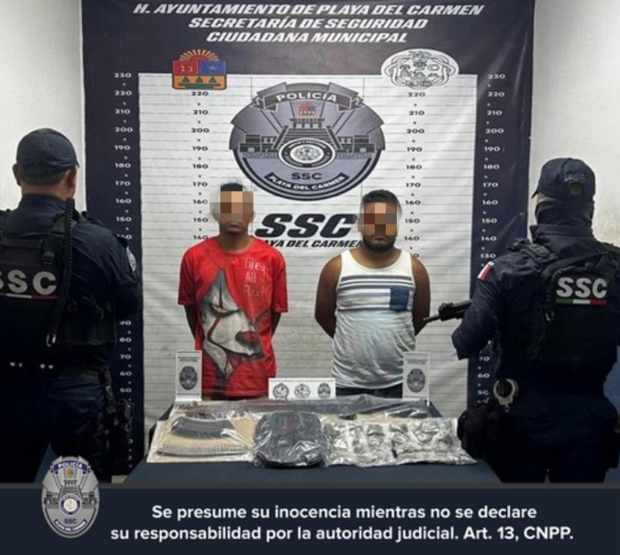 Los oficiales aseguraron un arma larga y narcóticos durante la detención.