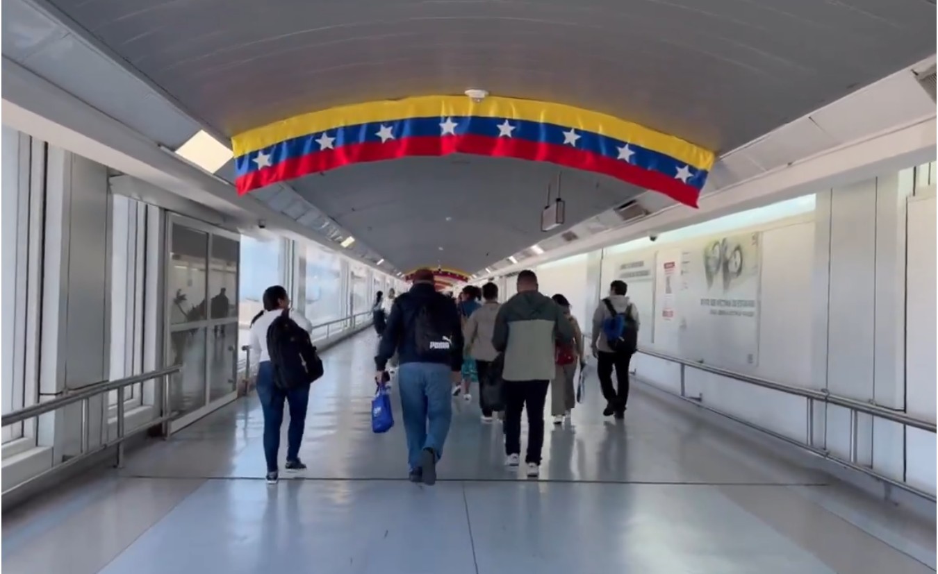 El aeropuerto de Maiquetía, donde los periodistas fueron retenidos por casi 24 horas.