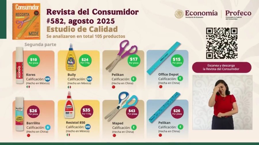 César Iván Escalante Ruiz, titular de Profeco, durante la conferencia de prensa matutina.