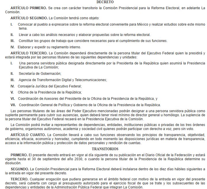 La presidenta Claudia Sheinbaum da un mensaje a la nación sobre la próxima consulta para la reforma electoral.