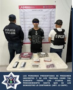 Las autoridades de Tulum realizaron la detención de Moisés Alejandro “N” en la calle Sagitario Norte.