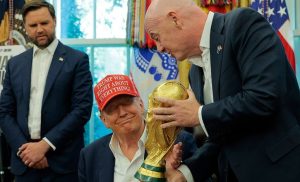 El presidente Donald Trump anuncia la sede del Sorteo Mundial 2026.