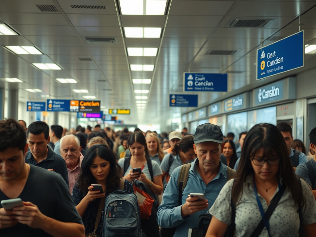 Una broma viral sobre la cancelación de un vuelo a Cancún, desata pánico en un pasajero. El incidente resalta el impacto en el turismo en Cancún.