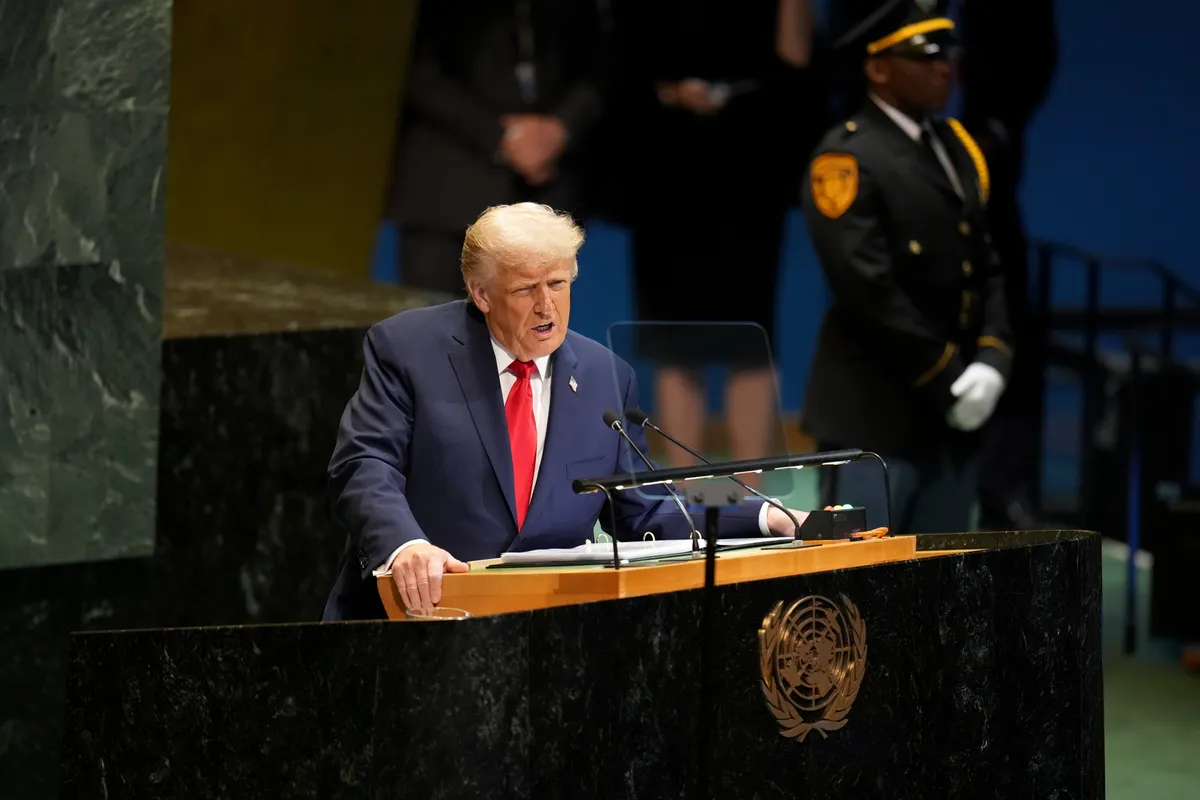 Donald Trump se pronuncia en la ONU sobre el reconocimiento del Estado palestino, criticando la decisión de varios países.
