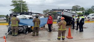 La colisión ocurrió en el Boulevard Luis Donaldo Colosio.