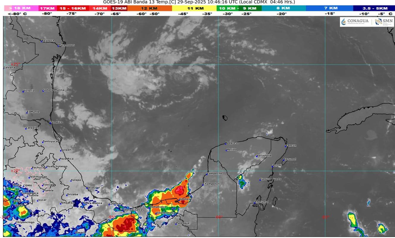 Las lluvias fuertes afectarán diversas zonas de Quintana Roo este domingo.