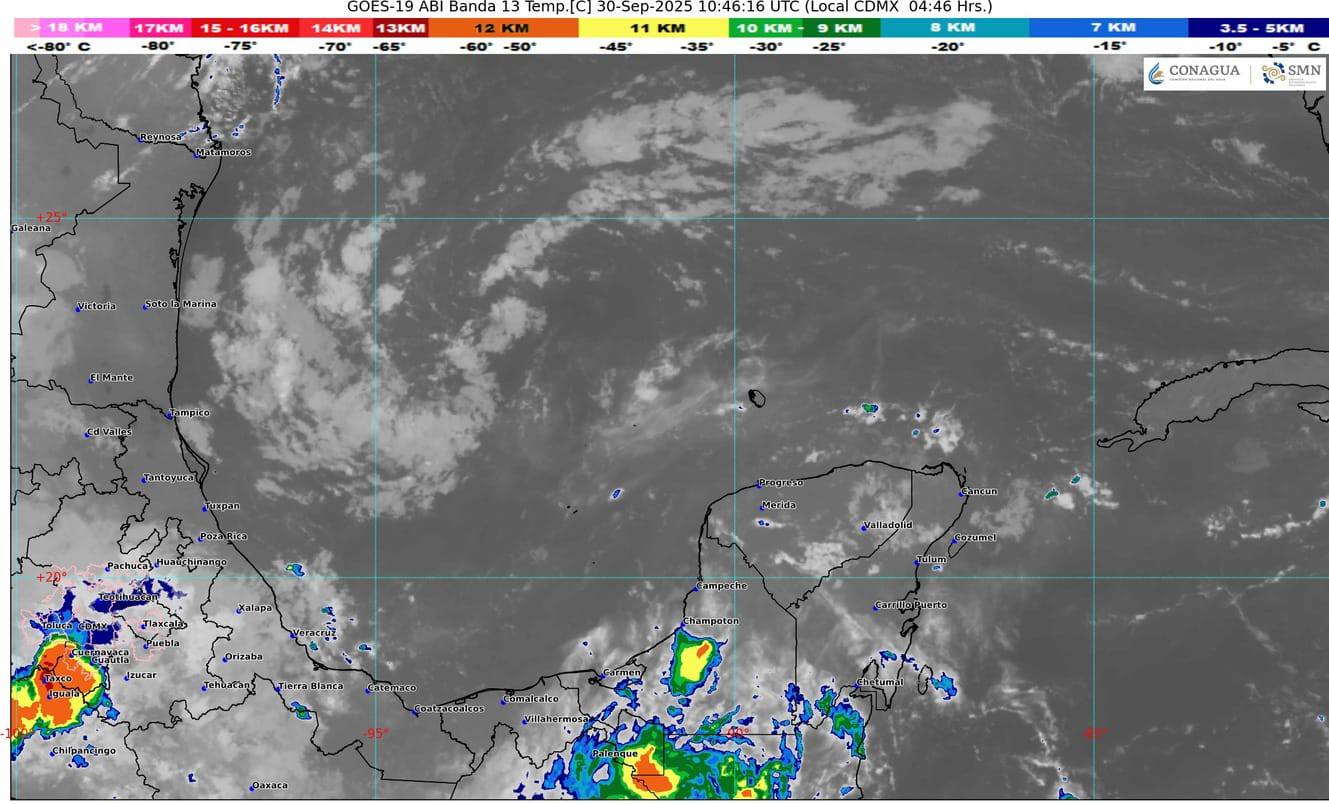 Una onda tropical y la entrada de humedad causan importantes precipitaciones en la península.