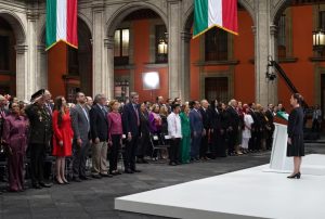 La presidenta Sheinbaum Pardo rinde su primer informe constitucional de gobierno.