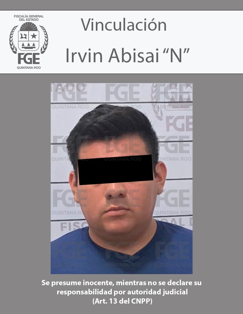 Irvin Abisai “N” es identificado por la Fiscalía como el presunto extorsionador que incendió un negocio en Tulum.
