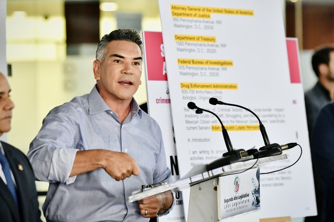 El líder priista Alito acusa a Adán Augusto de tener nexos con la delincuencia organizada ante el FBI y la DEA.