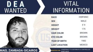 La ficha de búsqueda de la DEA detalla la información física de Ismael Zambada Sicairos.