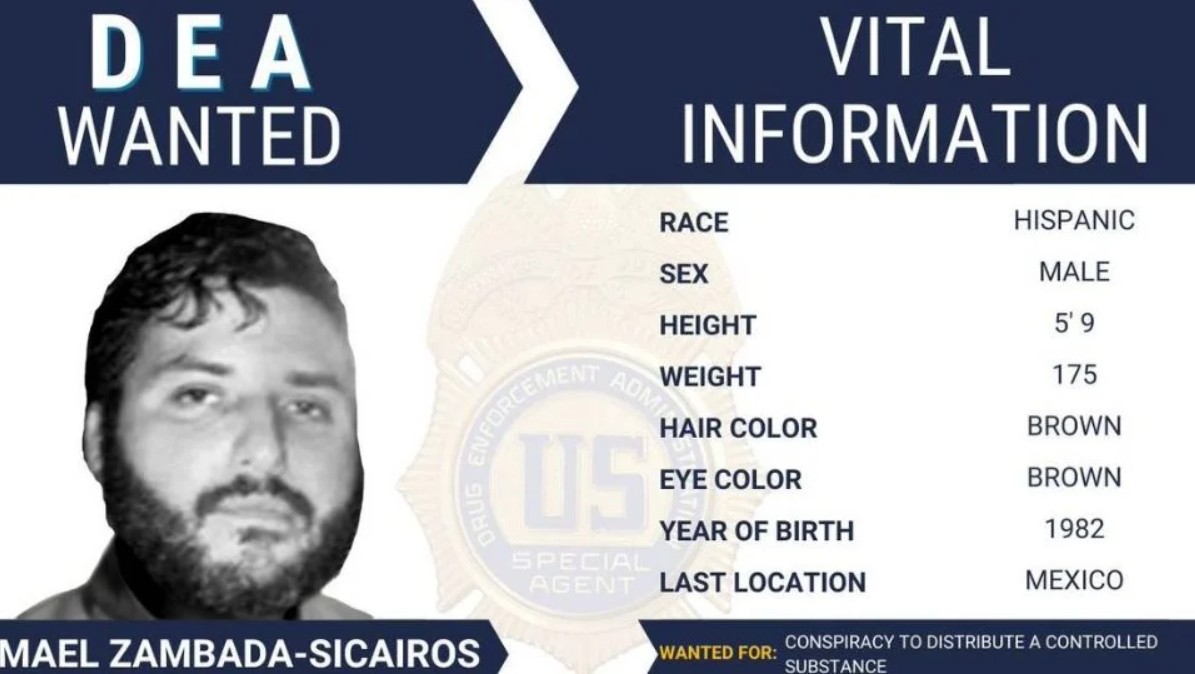 La ficha de búsqueda de la DEA detalla la información física de Ismael Zambada Sicairos.