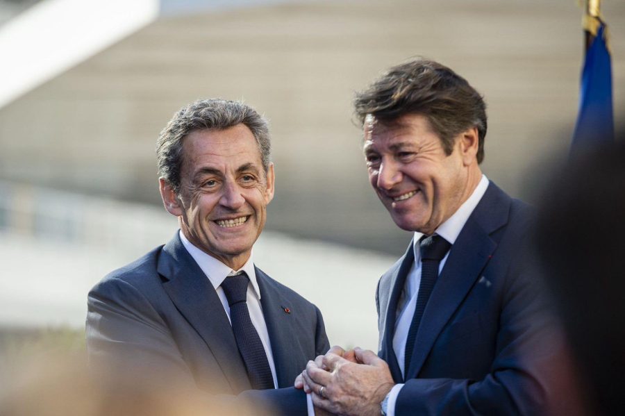 El expresidente Nicolas Sarkozy llegando a la Corte de Apelaciones de París.