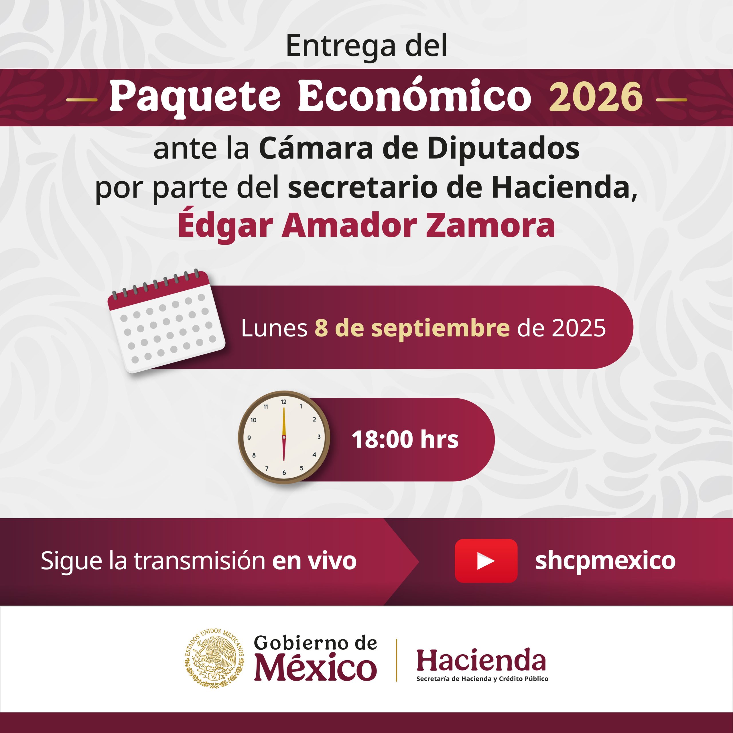 La presidenta Claudia Sheinbaum Pardo habla sobre el Paquete Económico 2026 y la política fiscal de su gobierno.
