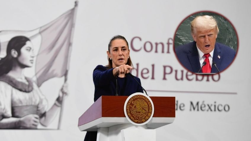 La presidenta Sheinbaum habló en la mañanera sobre migración.