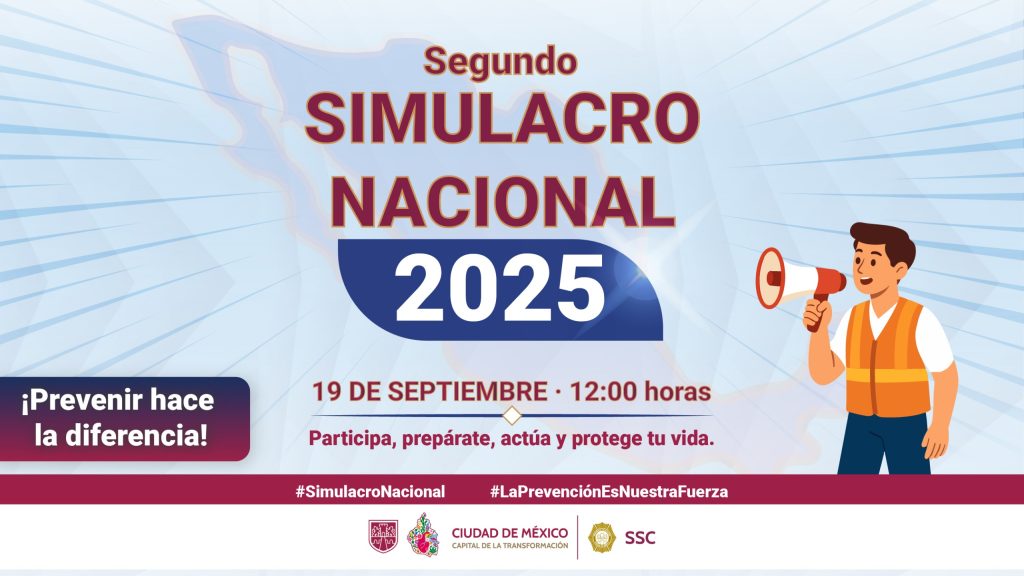 México se prepara para el segundo Simulacro Nacional 2025